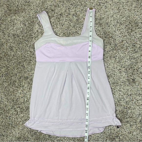 Lululemon Elevate Mesh Tank Top Lavender Purple 4 Activewear Workout - Picture 11 of 12